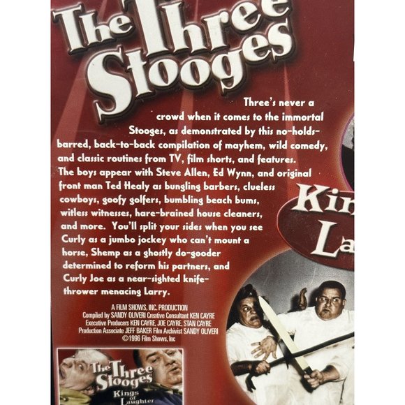 The Three Stooges Kings of Laughter DVD Preowned Good Condition - Picture 5 of 7